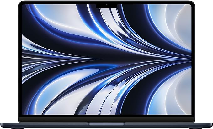 Apple 2022 13" MacBook Air M2, 16GB RAM, 512GB Storage - Midnight (Z160000B1)