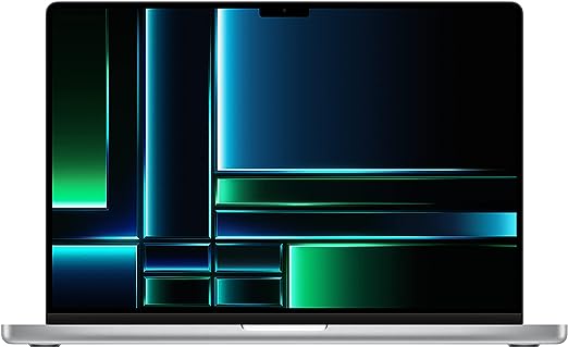 Apple 2023 MacBook Pro Laptop M2 Pro chip with 12‑core CPU and 19‑core GPU: 16.2-inch Liquid Retina XDR Display, 16GB Unified Memory, 512GB SSD Storage. Works with iPhone/iPad; Silver