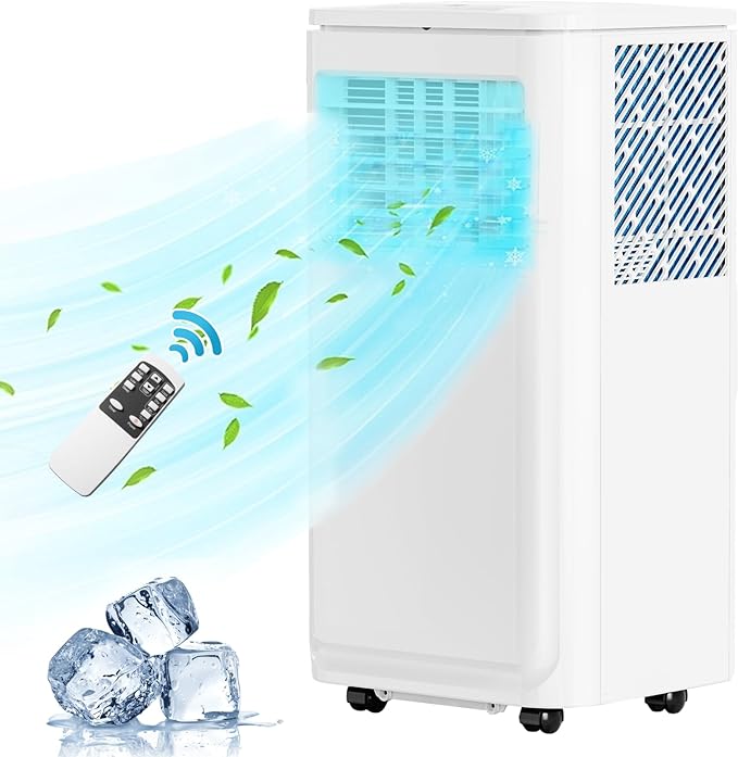 PUKAMI 10000 BTU Portable Air Conditioners,Portable AC Cools up to 350 Sq.Ft,Room Air Conditioner with Remote Control,Dehumidifier & 3-in-1 Floor Standing Air Conditioner 24Hrs Timer