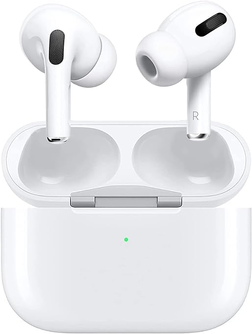 [Apple MFi Certified] AirPods Pro Wireless Earbuds, Automatic Noise Reduction Bluetooth in-Ear Earbuds Touch Control Pop-ups Auto Pairing Built-in Microphone with Charging case-White
