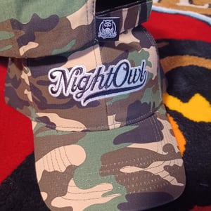 The Camo Hat with Black Script