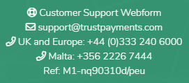 Screenshot of footer text on the MyST sign in page, including our contact details and reference number for current session.