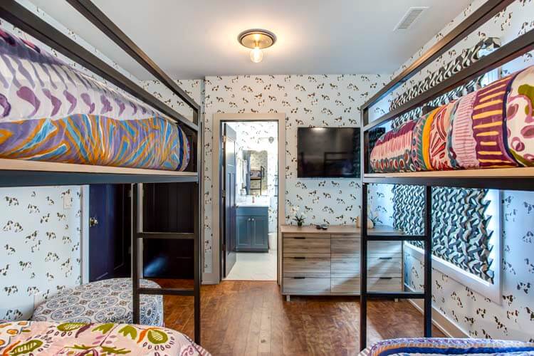 1st Floor Double & Twin Bunks with Private Bath