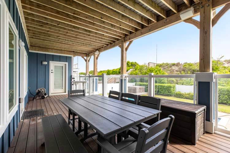 Covered Poolside Seating