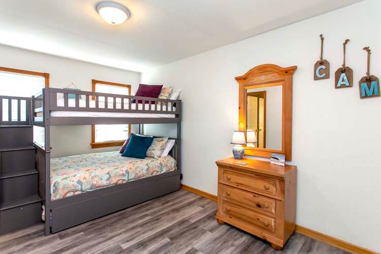 1st Floor Double Bunk with Trundle and Shared Bath