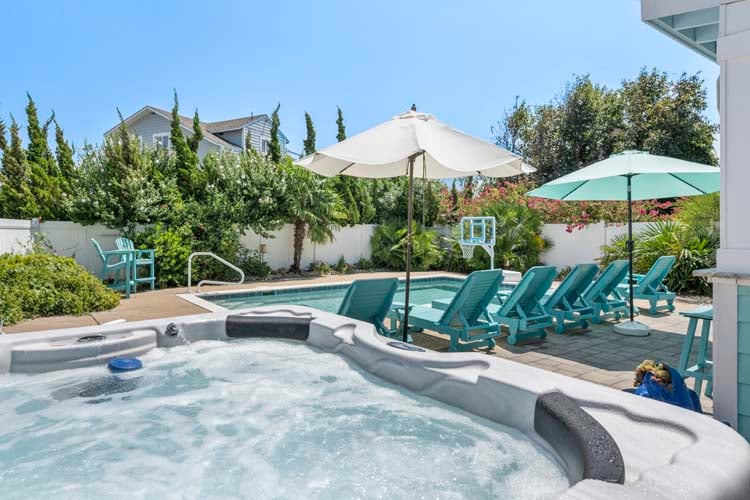 Poolside Hot Tub