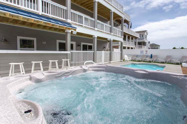 Poolside Hot Tub