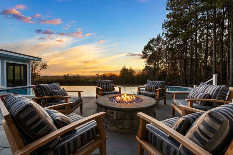 Poolside Firepit