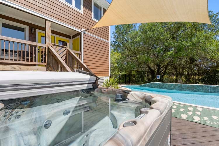 Poolside Hot Tub
