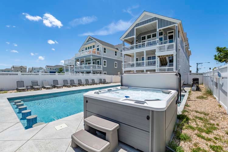 Poolside Hot Tub