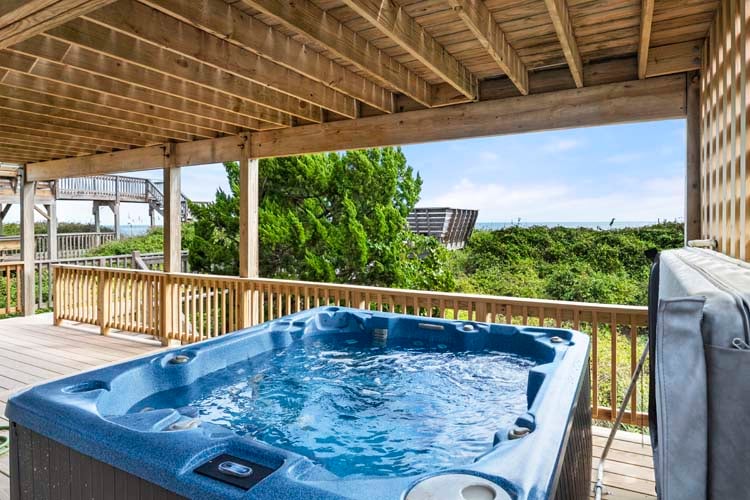 1st Floor Deck with Hot Tub