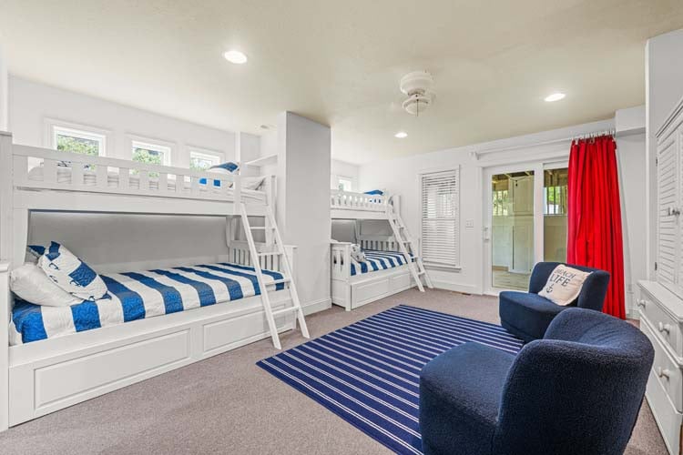 Ground Floor Pyramid Bunks with Private Bath