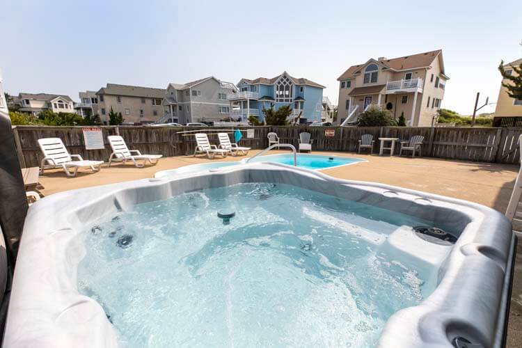 Poolside Hot Tub