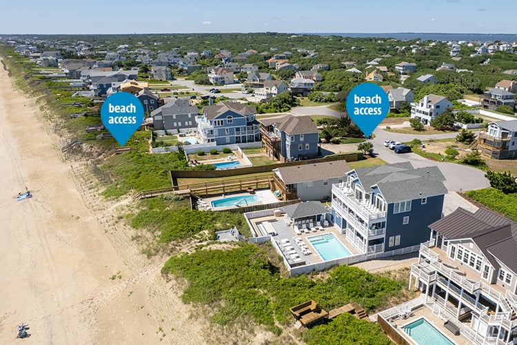 Beach Access at the End of the Street
