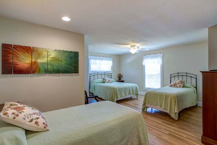 1st Floor Queen & Two XL Twins with Private Bath