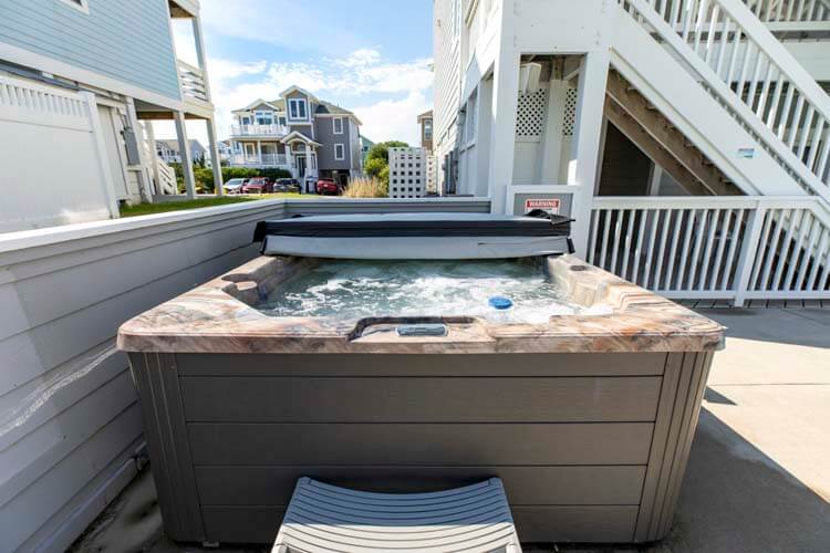 Poolside Hot Tub