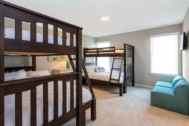 2nd Floor Pyramid Bunks with Private Bath