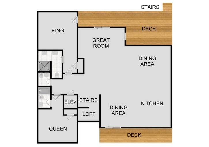 Map of Second Floor
