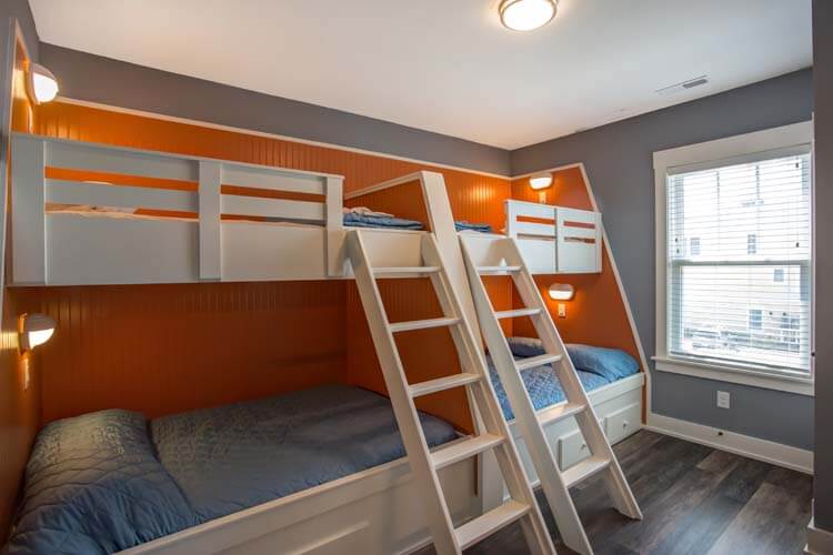 1st Floor Pyramid Bunks with Private Bath