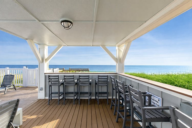 Poolside Oceanview Tiki Bar