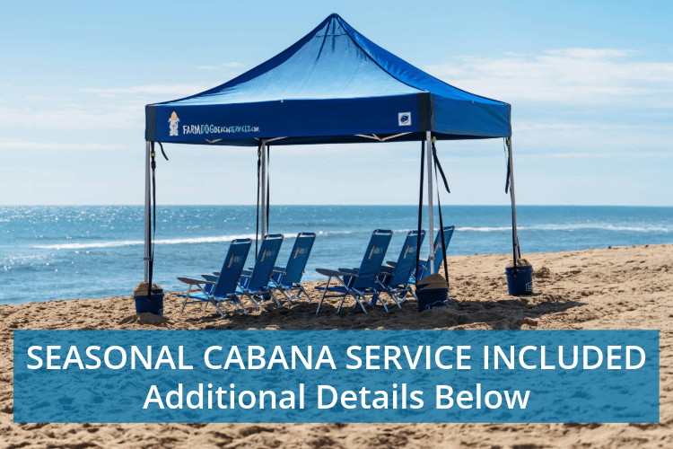 Seasonal Cabana Service - Additional Details Below