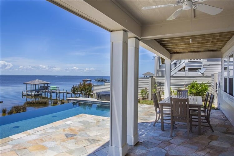 Poolside Dining Area