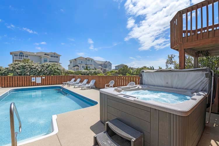 Poolside Hot Tub