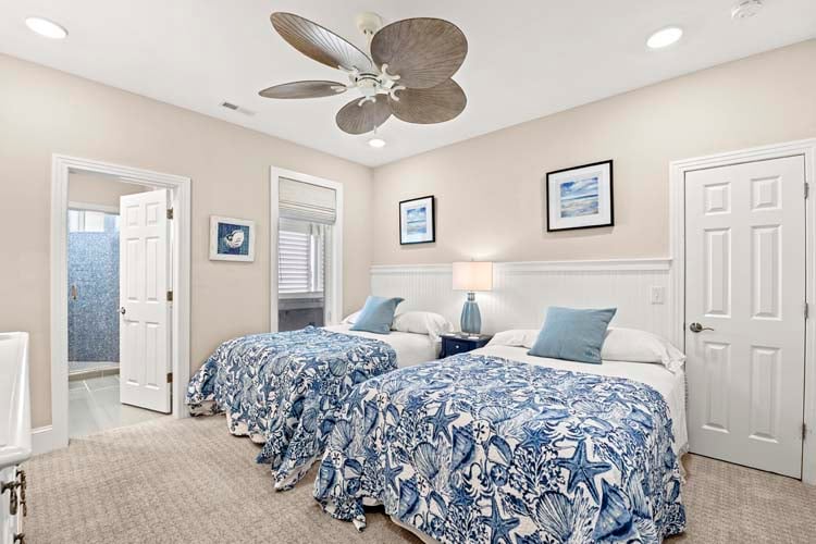 1st Floor Two Doubles with Private Bath