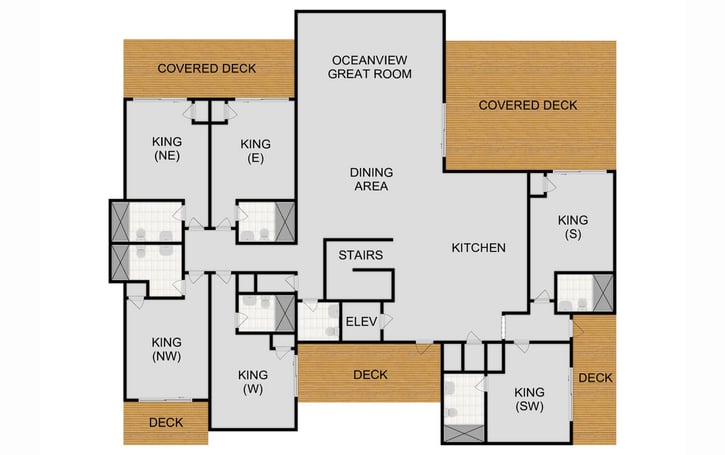 Map of Second Floor