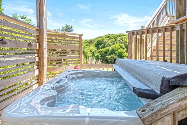 Hot Tub on 1st Floor Deck