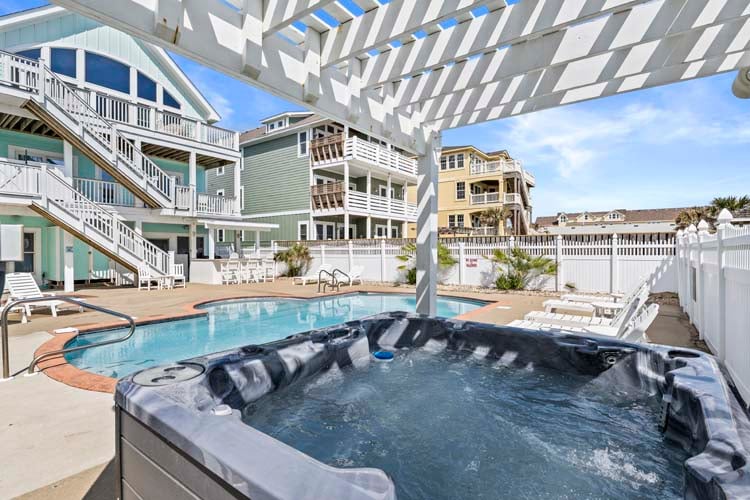 Poolside Hot Tub