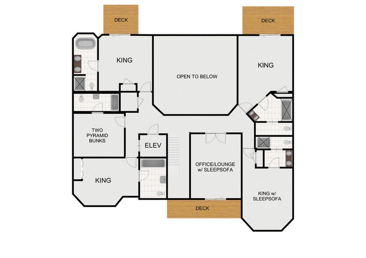 Map of Second Floor