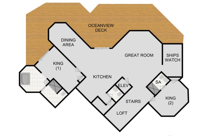 Map of Second Floor
