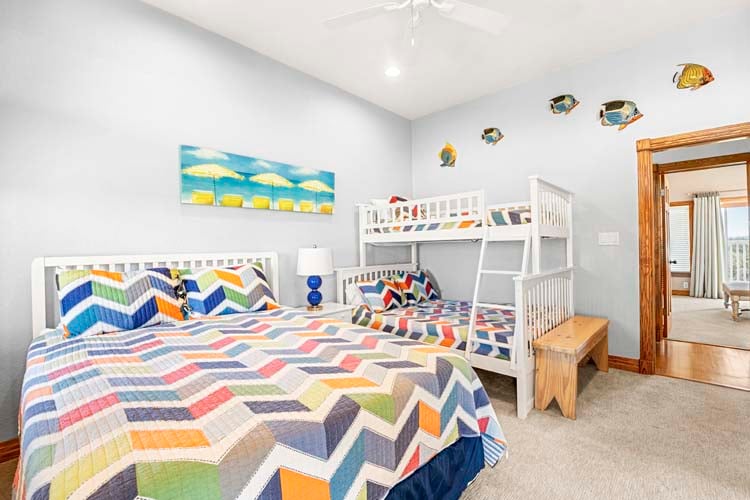 1st Floor Queen & Pyramid Bunk with Private Bath