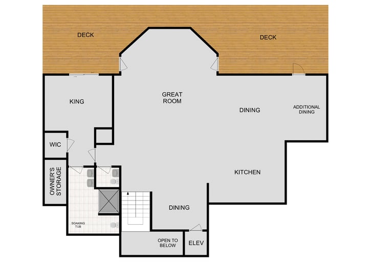 Map of Second Floor