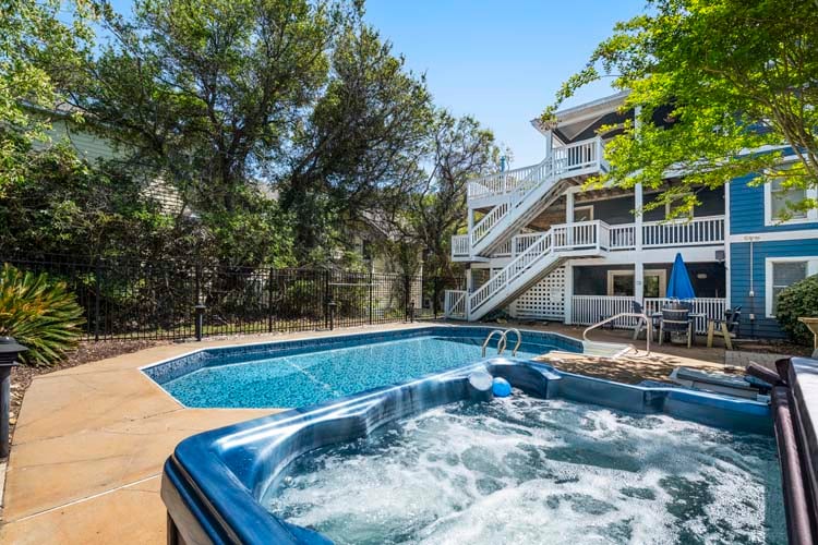 Poolside Hot Tub