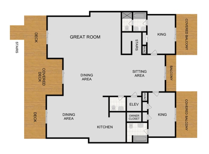 Map of Second Floor