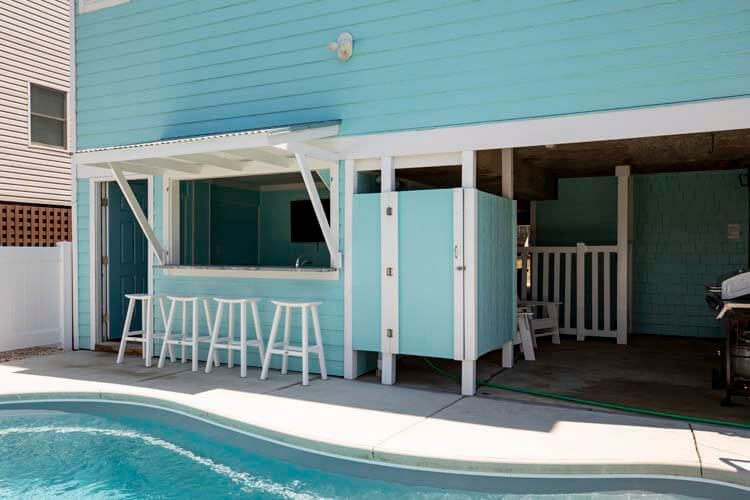 Poolside Cabana & Outdoor Shower