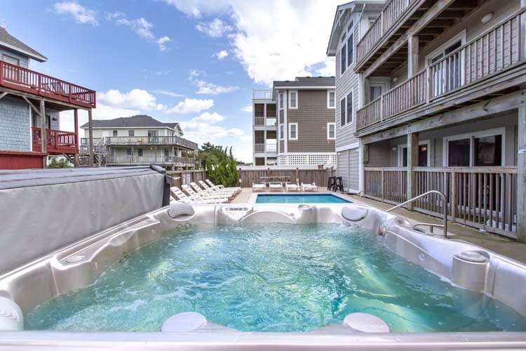Poolside Hot Tub