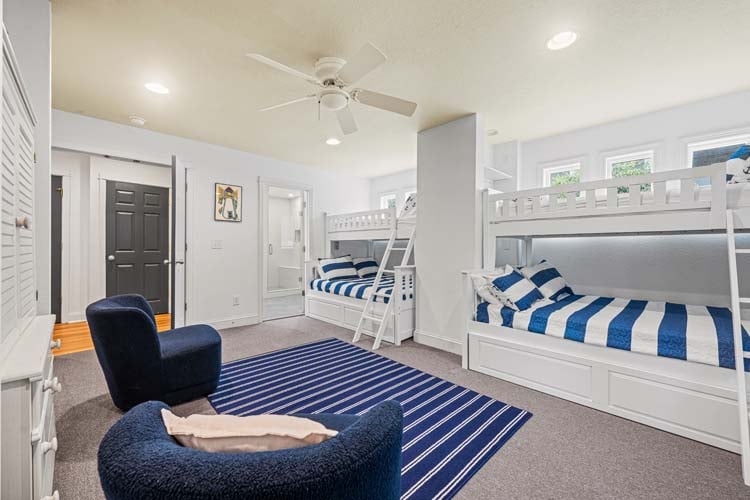 Ground Floor Pyramid Bunks with Private Bath