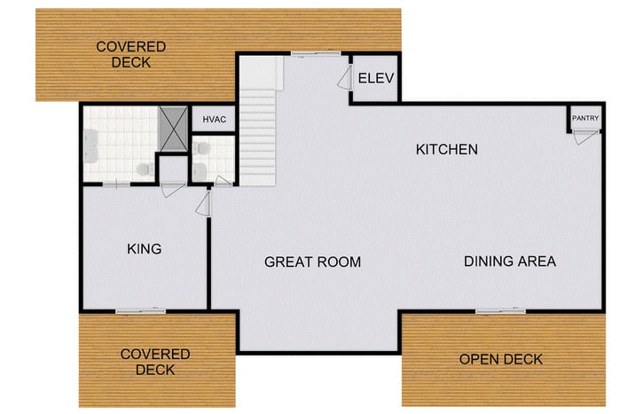 Map of Second Floor