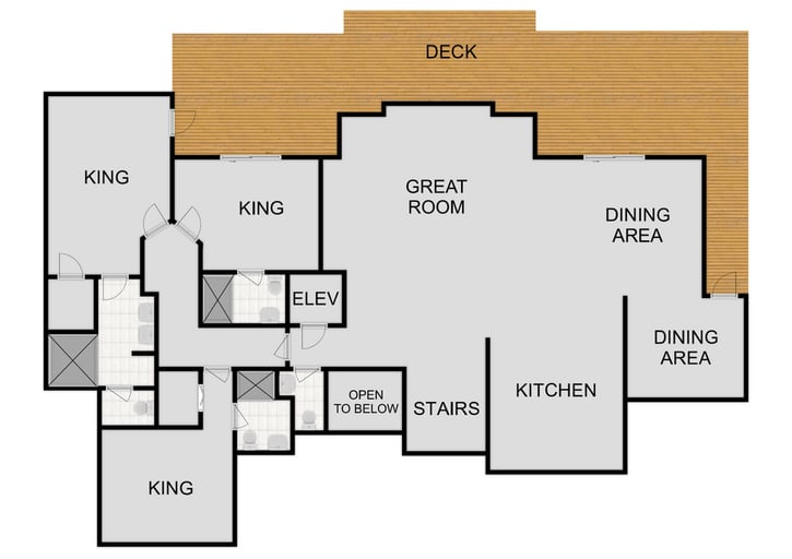 Map of Second Floor