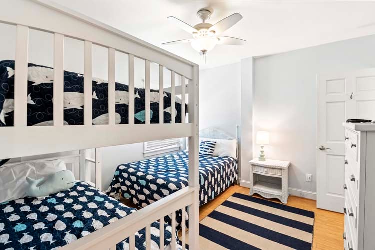 Ground Floor Twin Bunk & Double with Private Bath