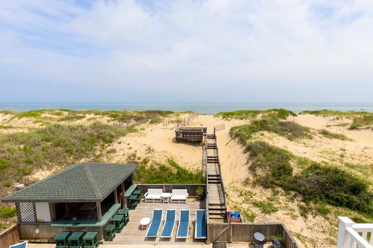 Dune Top Deck and Walkway to Beach