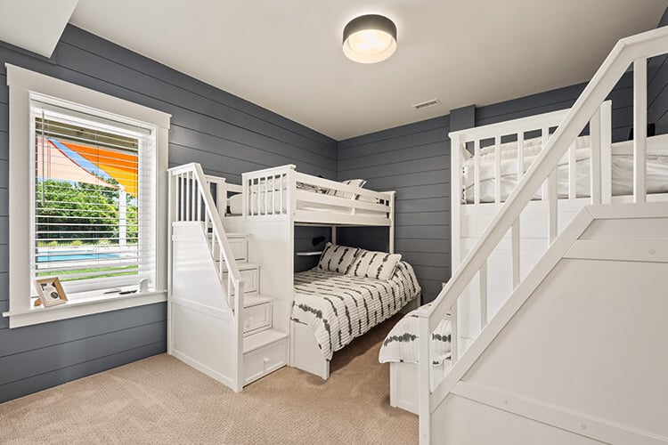 Ground Floor Pyramid Bunks with Shared Bath