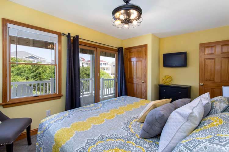 1st Floor King Bedroom with Deck Access