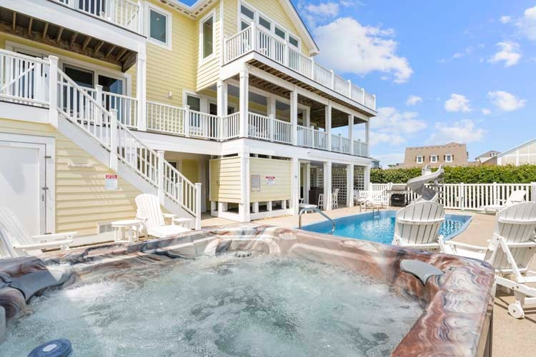 Poolside Hot Tub