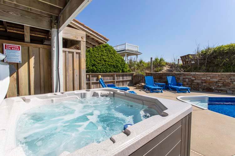 Poolside Hot Tub