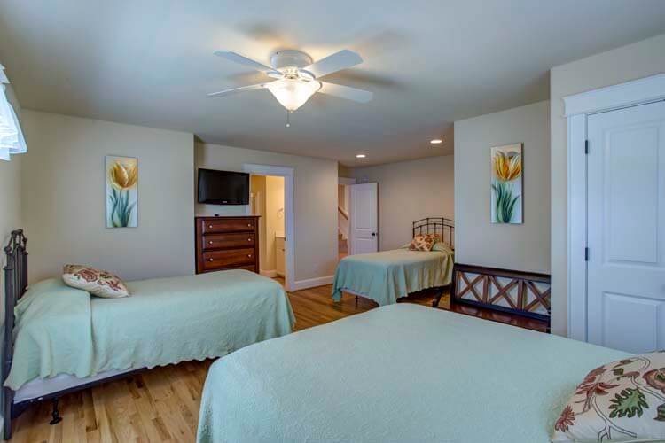 1st Floor Queen & Two XL Twins with Private Bath