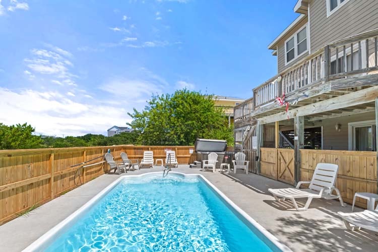 Pool Area with Poolside Hot Tub